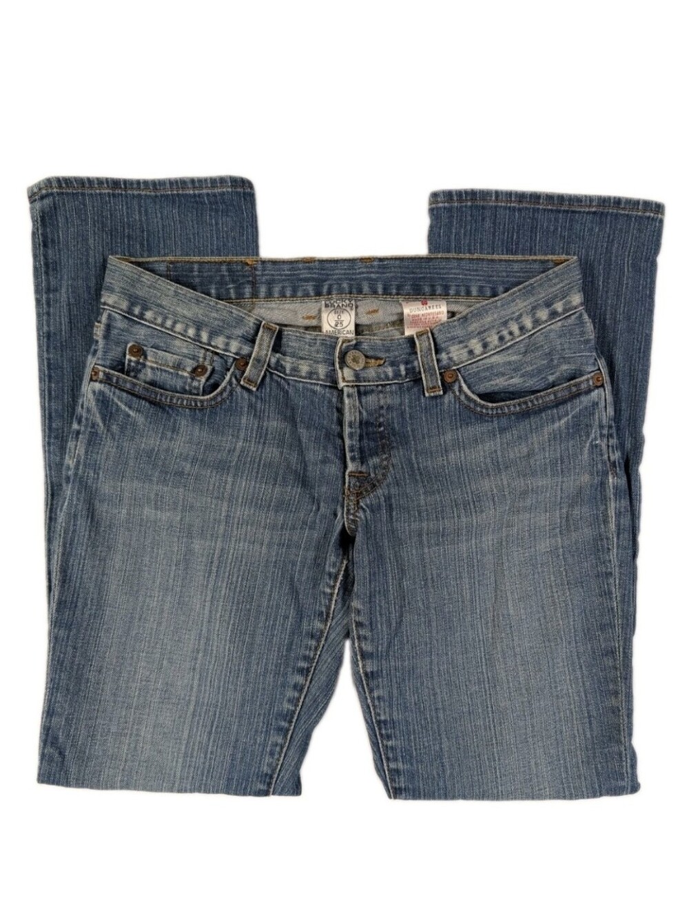 Lucky Brand Lil Blossom Cuffed Crop Jeans Womens Size 0 25 Embroidered USA